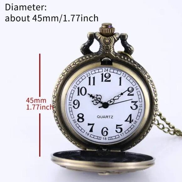 DAD Bronze Pocket Watch Steampunk Fathers Day Anniversary Christmas Gift - NEW!! - Picture 4 of 4